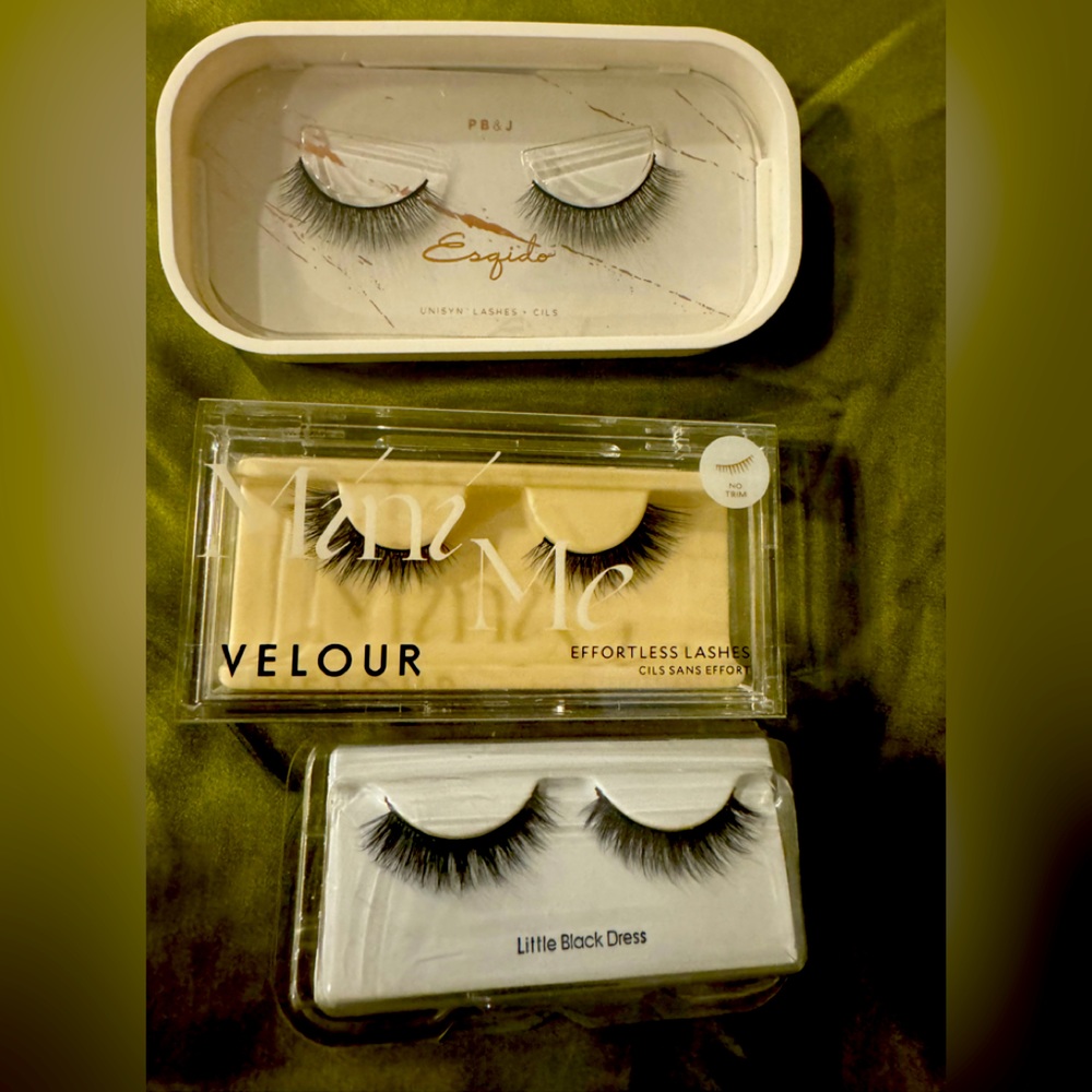 3 Sets of New In Box Re-Usable Luxe Eyelash Strips from Esqido and Sephora